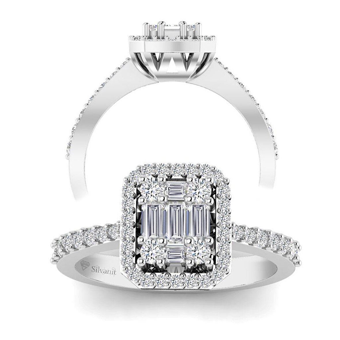 Baget Pırlanta Tasarım Yüzük