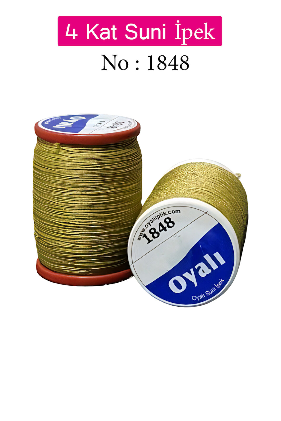 Oyalı 4 Kat Suni İpek İplik İğne Oyası Boncuk İpi Tığ Oyası No:1848