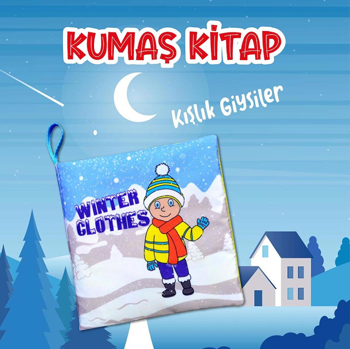Lisinya247  İngilizce Kışlık Giysiler Kumaş Sessiz Kitap alithestereo