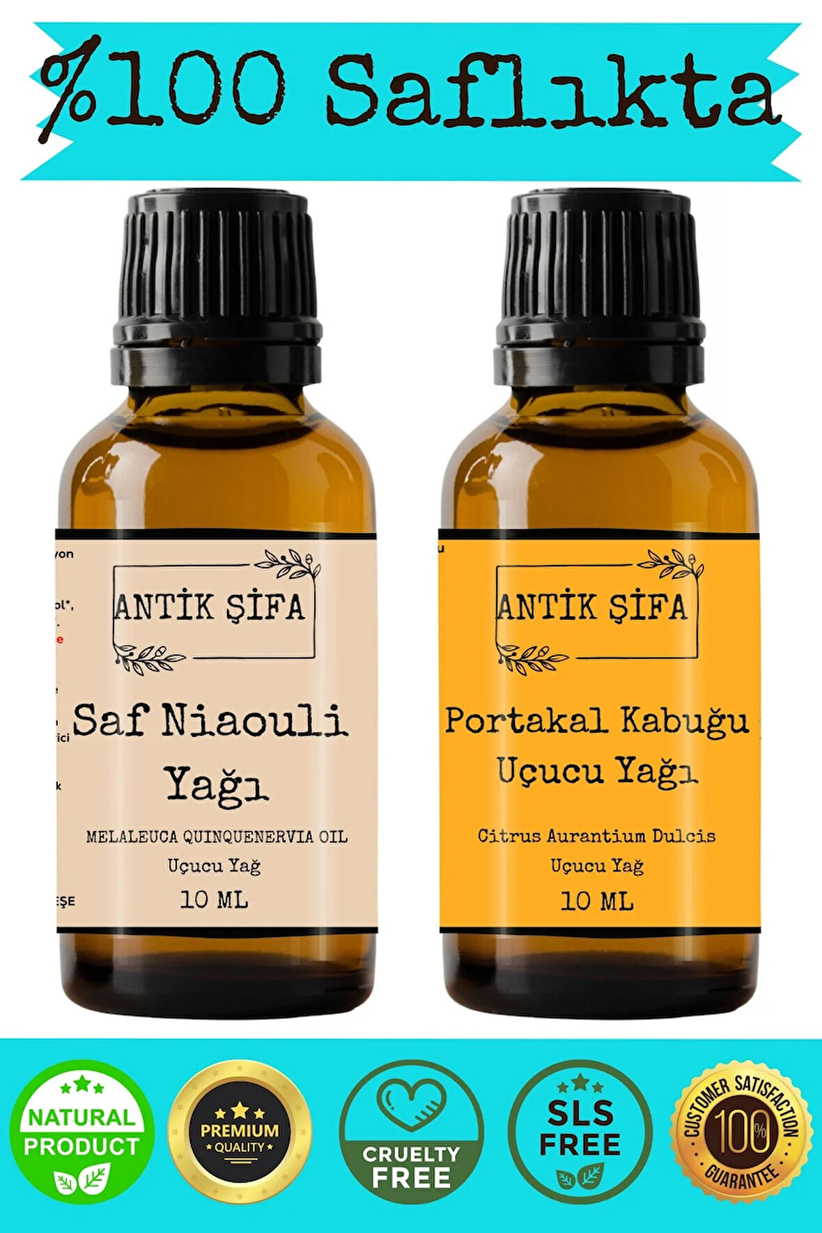 %100 Saf Nioli Yağı ve Portakal Uçucu Yağ Seti - (10 ml + 10ml