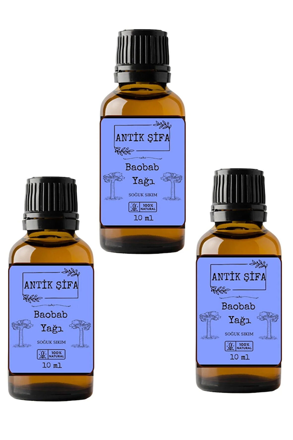 %100 Saf Baobab Yağı 3 X 10ml