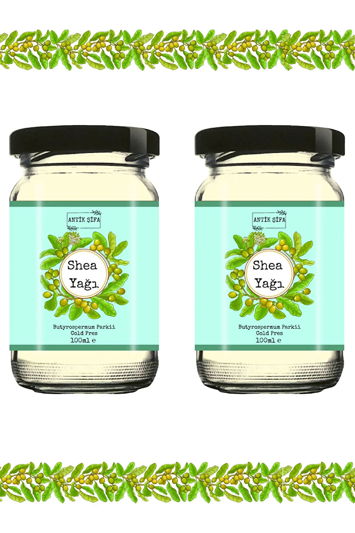 Soğuk Sıkım Shea Yağı %100 Saf (2 X 100 ML)