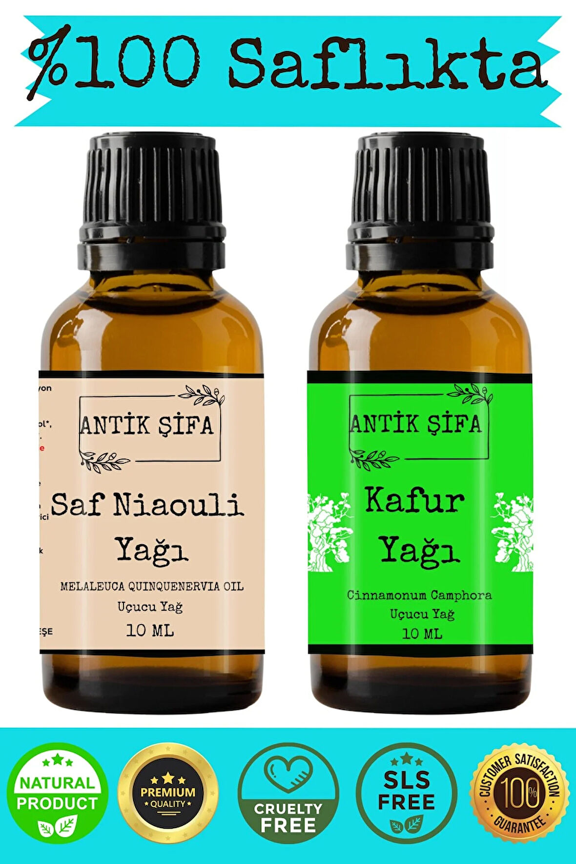 %100 Saf Nioli Yağı Ve Kafur Uçucu Yağ Seti - (10 Ml + 10 Ml)