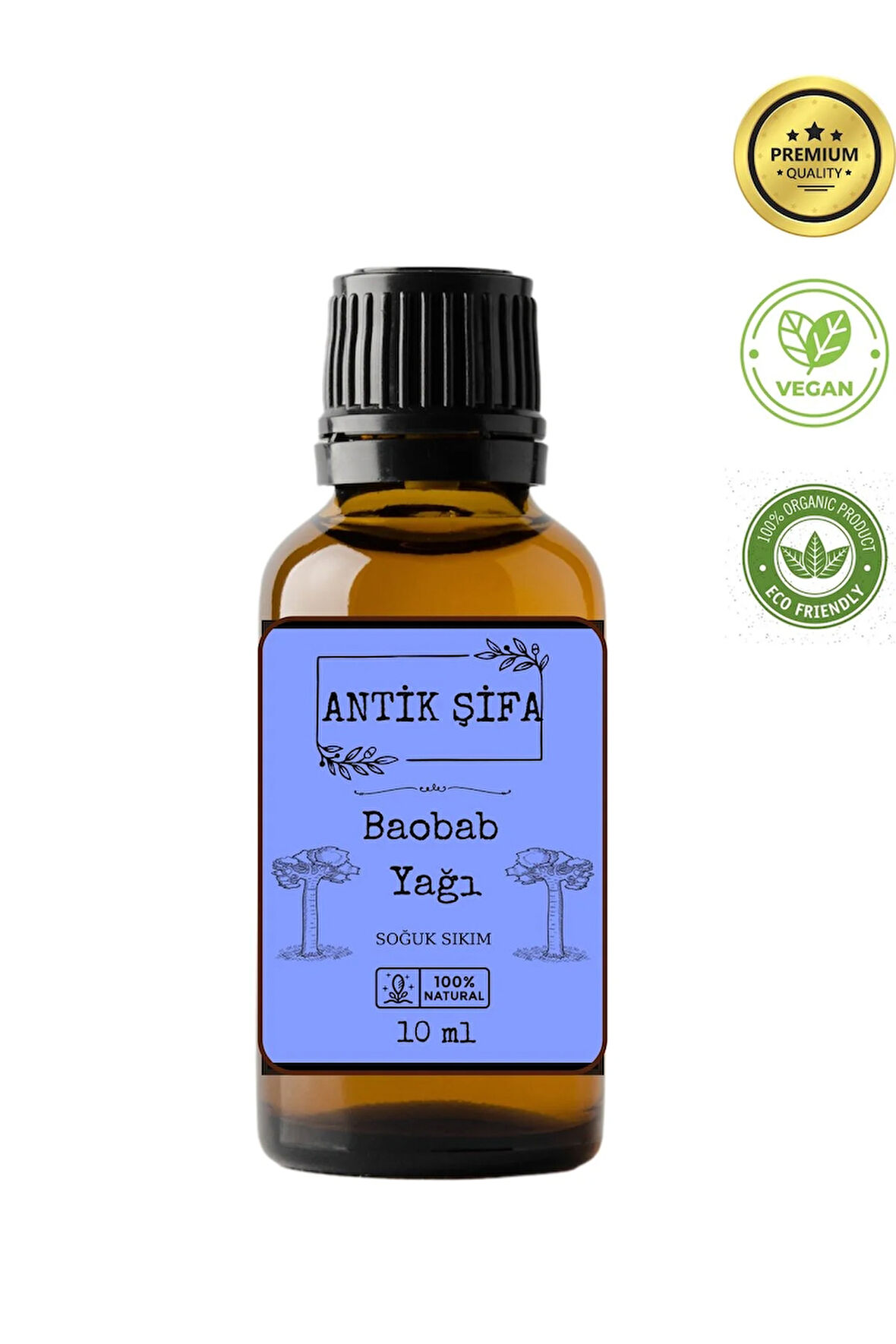 Saf Baobab Yağı 10 ml Besleyici Soğuk Sıkım Yağ
