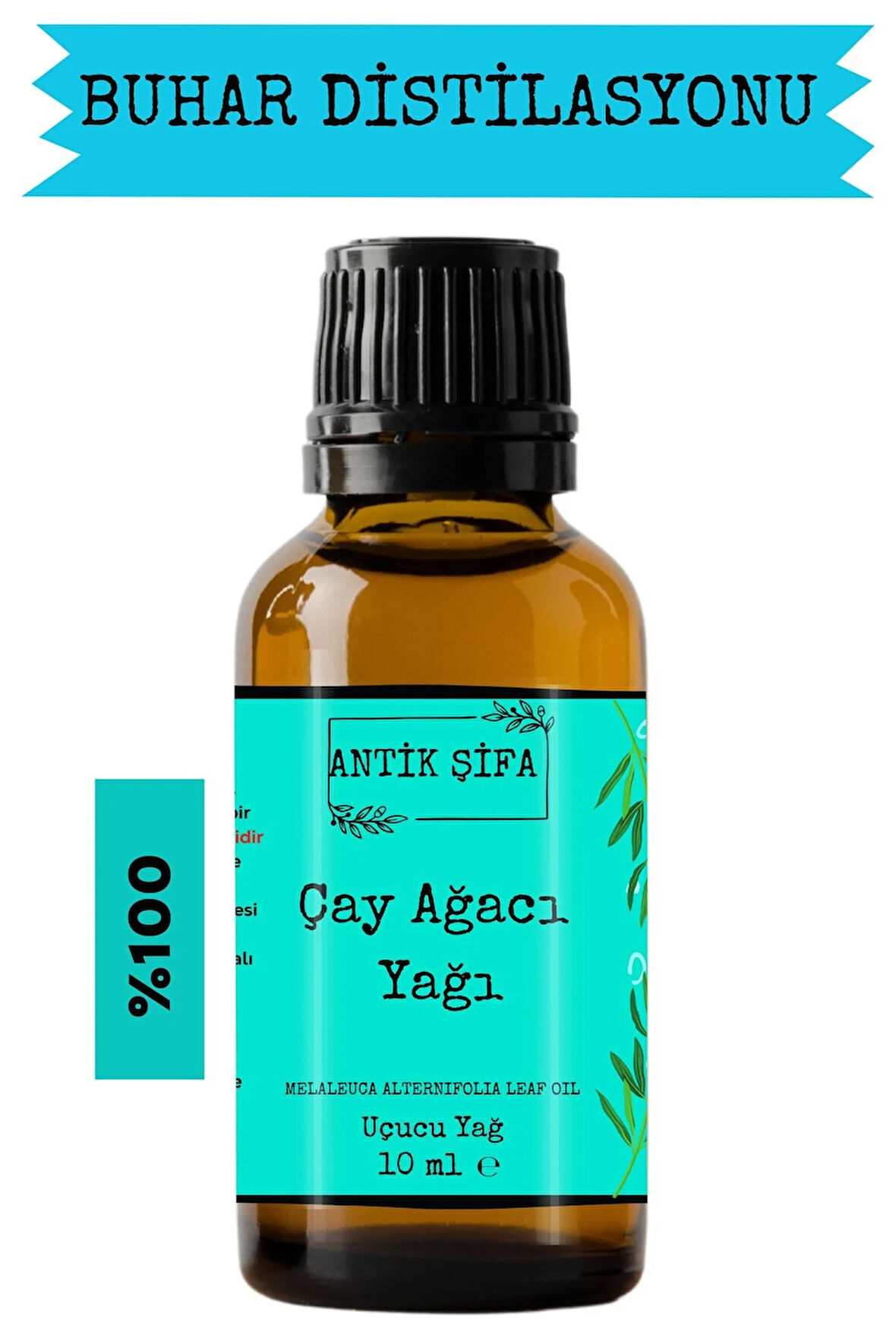 %100 Saf Uçucu Çay Ağacı Yağı - (10 ML)