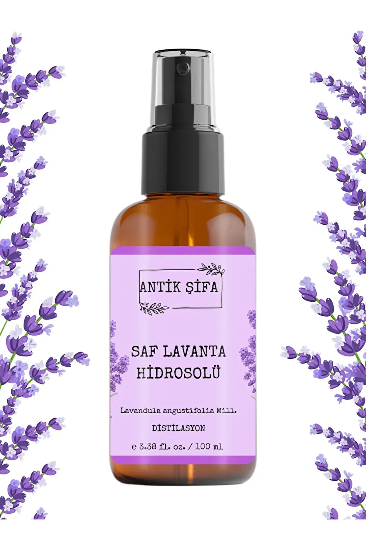 Lavanta Suyu - %100 Seyreltilmemiş, Doğal Lavanta Hidrosolü (100 ML)