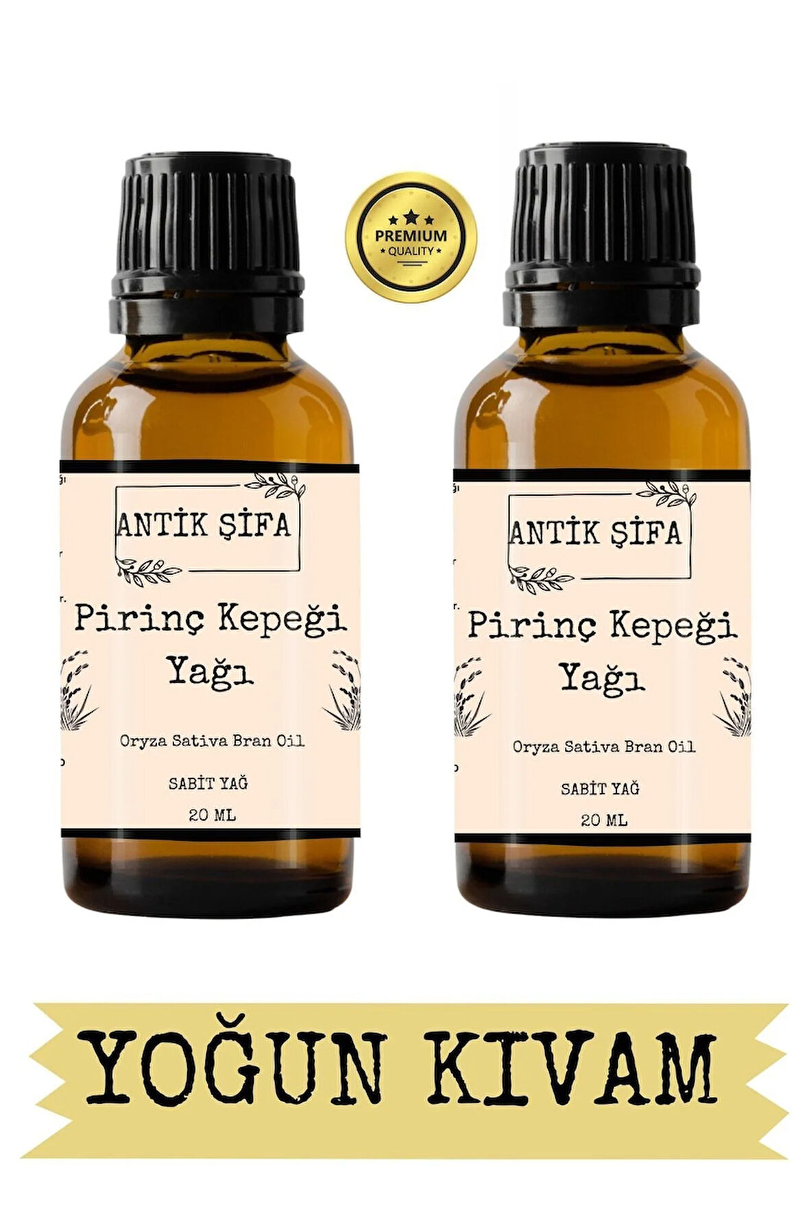 Pirinç Kepeği Yağı - 2 X 20 ml