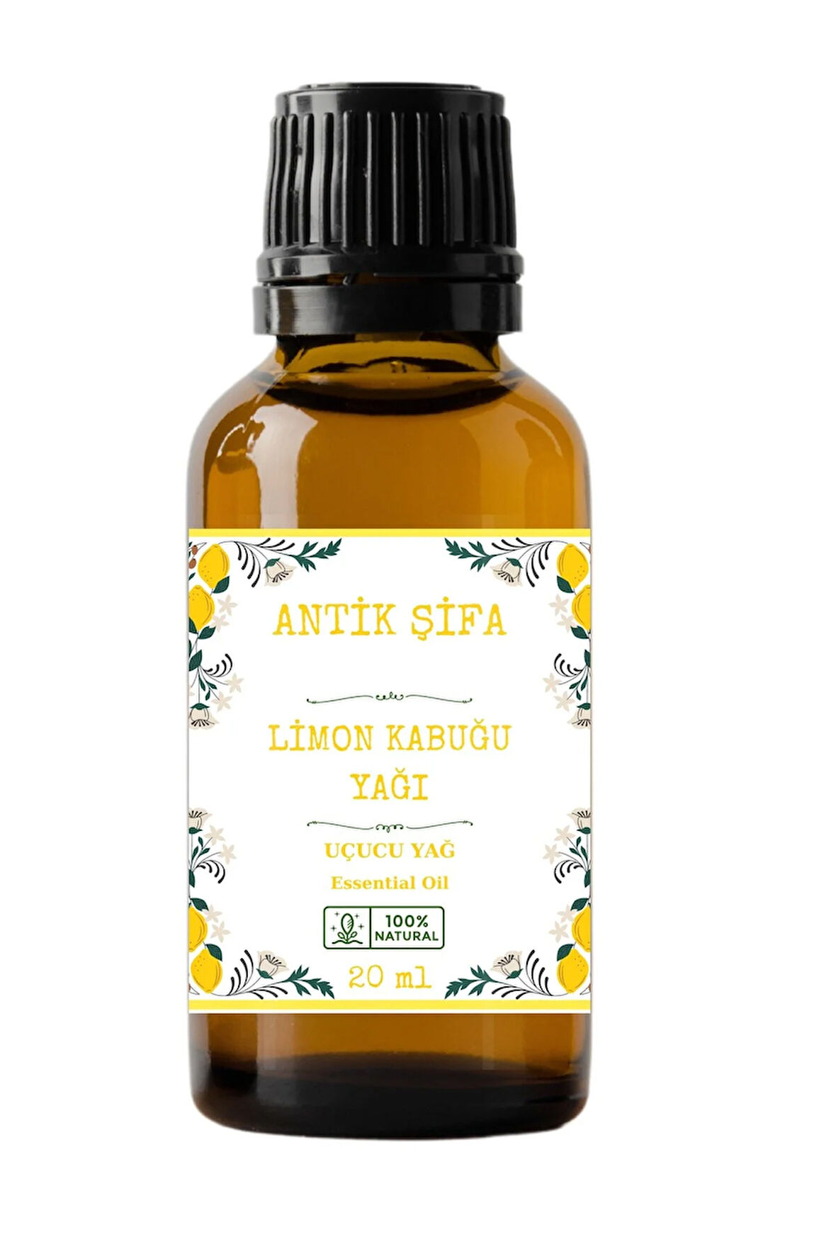 %100 Saf Limon Kabuğu Yağı 20 ml