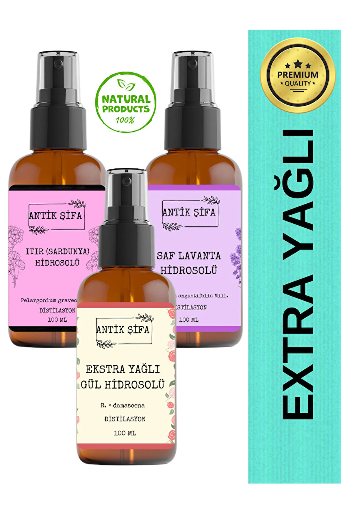 Hydra-s.o.s Hidrosol Seti - Lavanta, Sardunya Ve Gül Suyu (3 X 100ML)