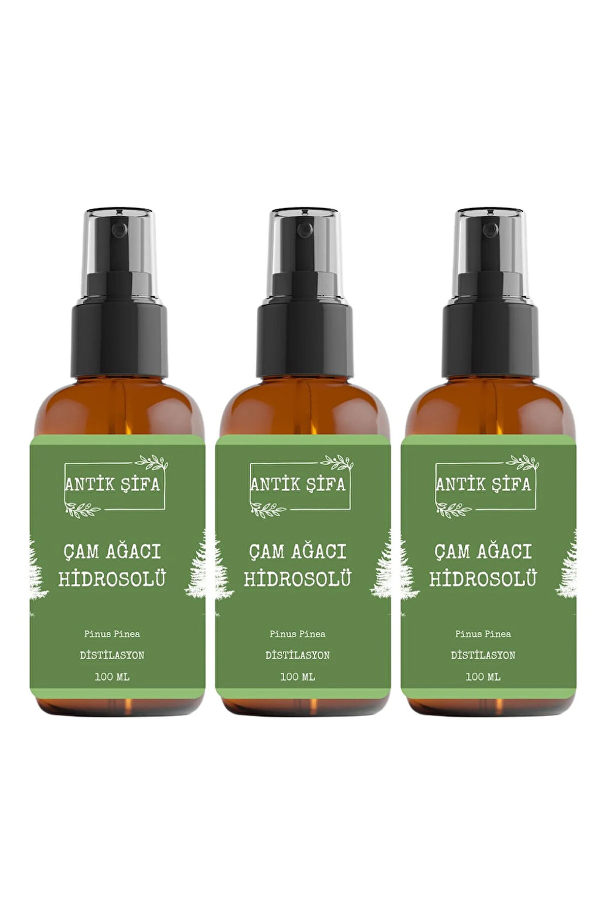 Saf Çam Ağacı Hidrosolü 300 Ml - (3 X 100 Ml Çam Ağacı Suyu)