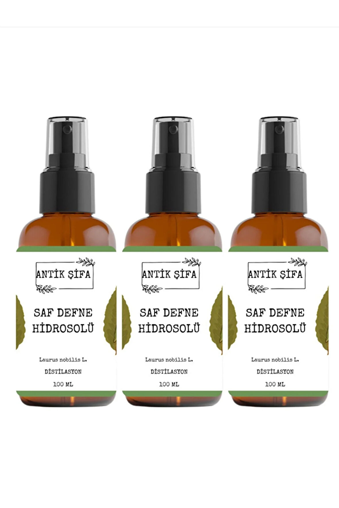 Saf Defne Hidrosolü 300 Ml - (3 X 100 Ml Defne Suyu)
