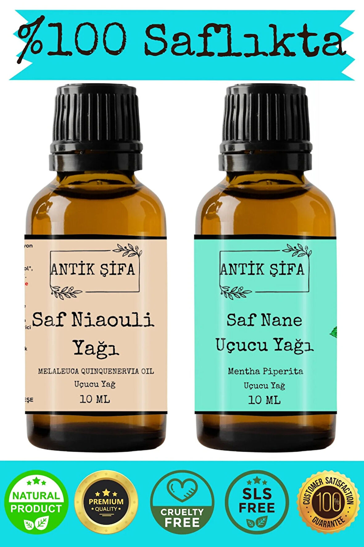 %100 Saf Nioli Yağı Ve Nane Uçucu Yağ Seti - (10 Ml + 10 Ml)