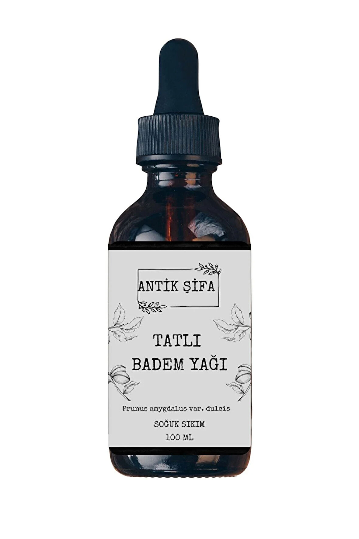Saf Tatlı Badem Yağı - Soğuk Sıkım 100 ml (TIRNAKLARA ÖZEL SERİ)