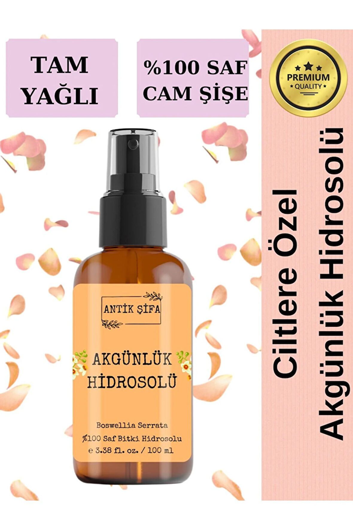 Akgünlük Suyu (100ml) - %100 Saf Doğal Ak günlük Hidrosolü