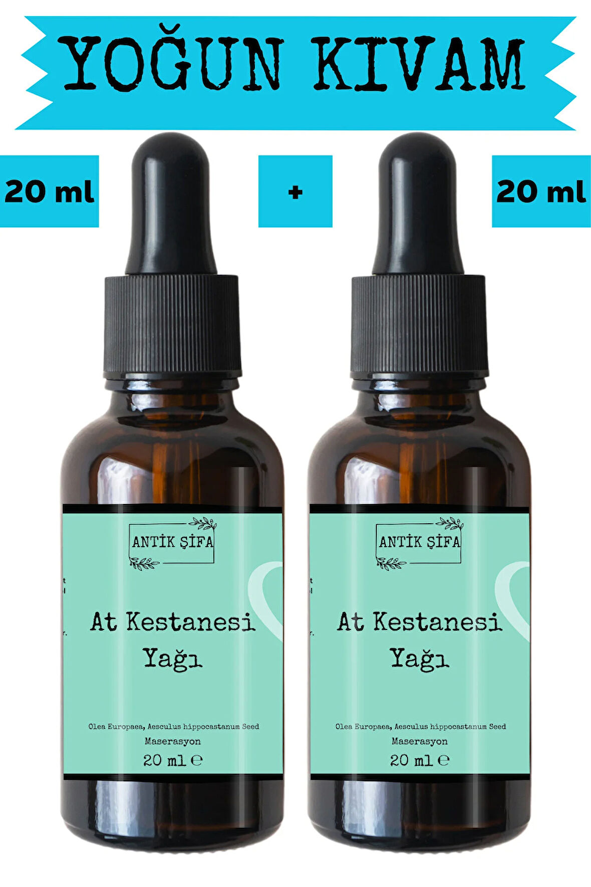 At Kestanesi Yağı (20 ml+ 20ml) - Doğal At Kestanesi Yağı