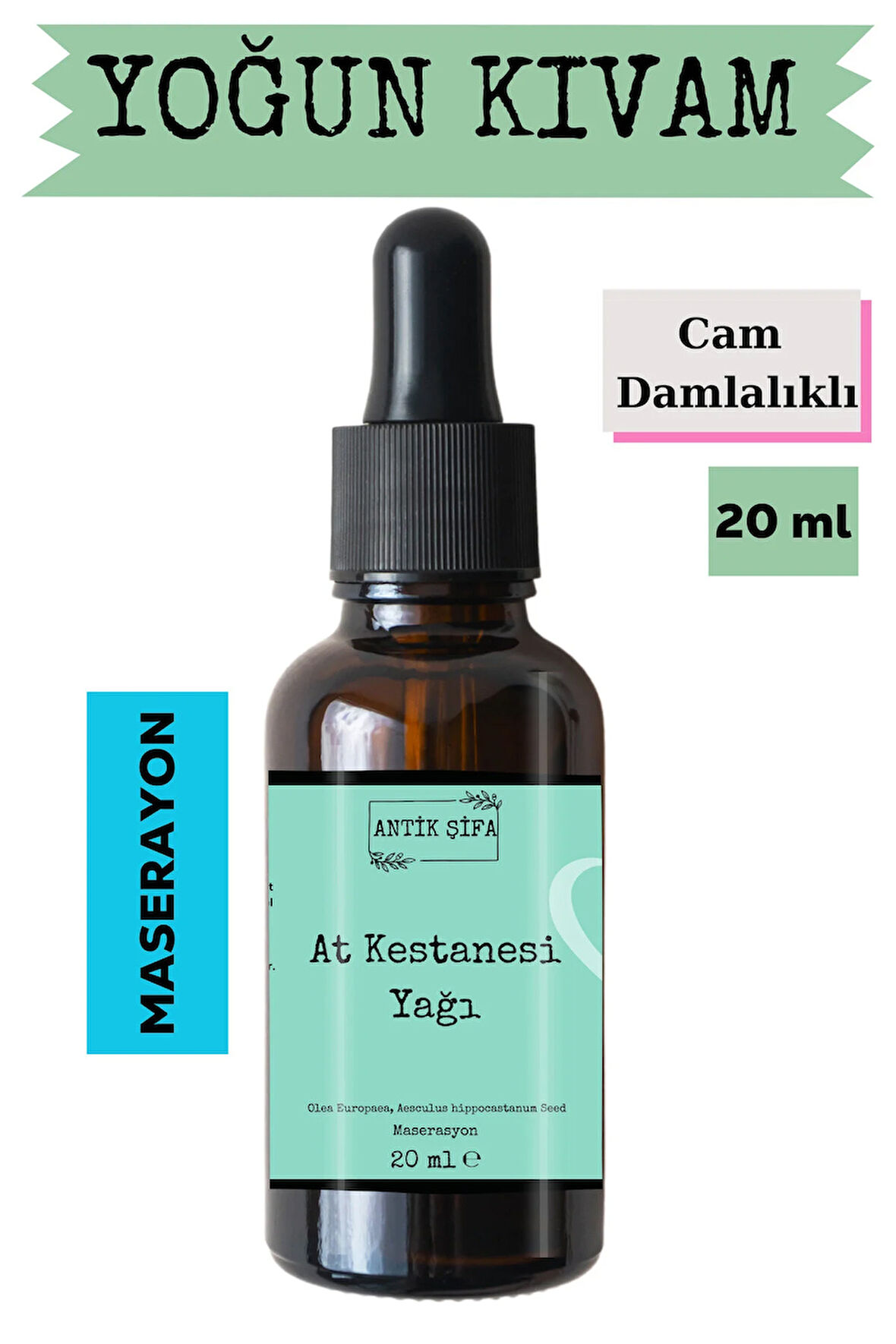 At Kestanesi Yağı 20ml - Doğal At Kestanesi Yağı