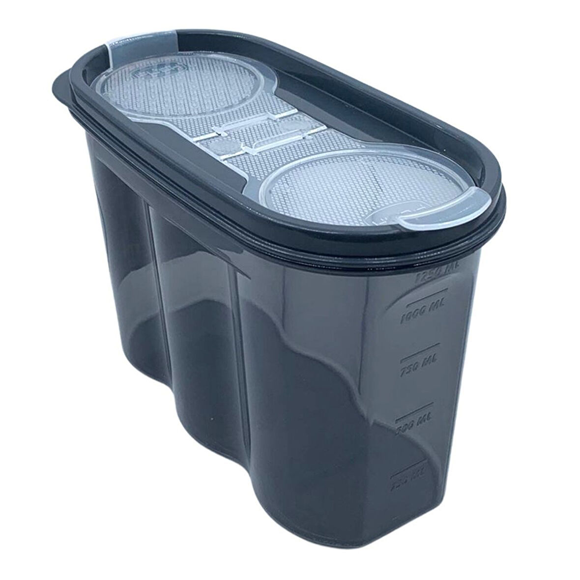 2 Kapaklı Ölçekli Erzak Saklama Kabı - 1,2 Litre - SA930 