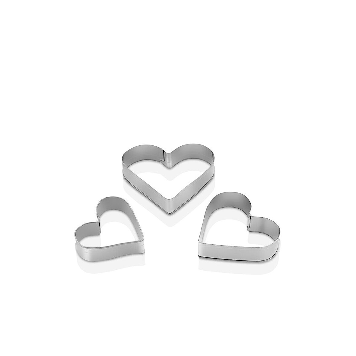 3 BOY - KALP METAL KURABİYE KALIP 