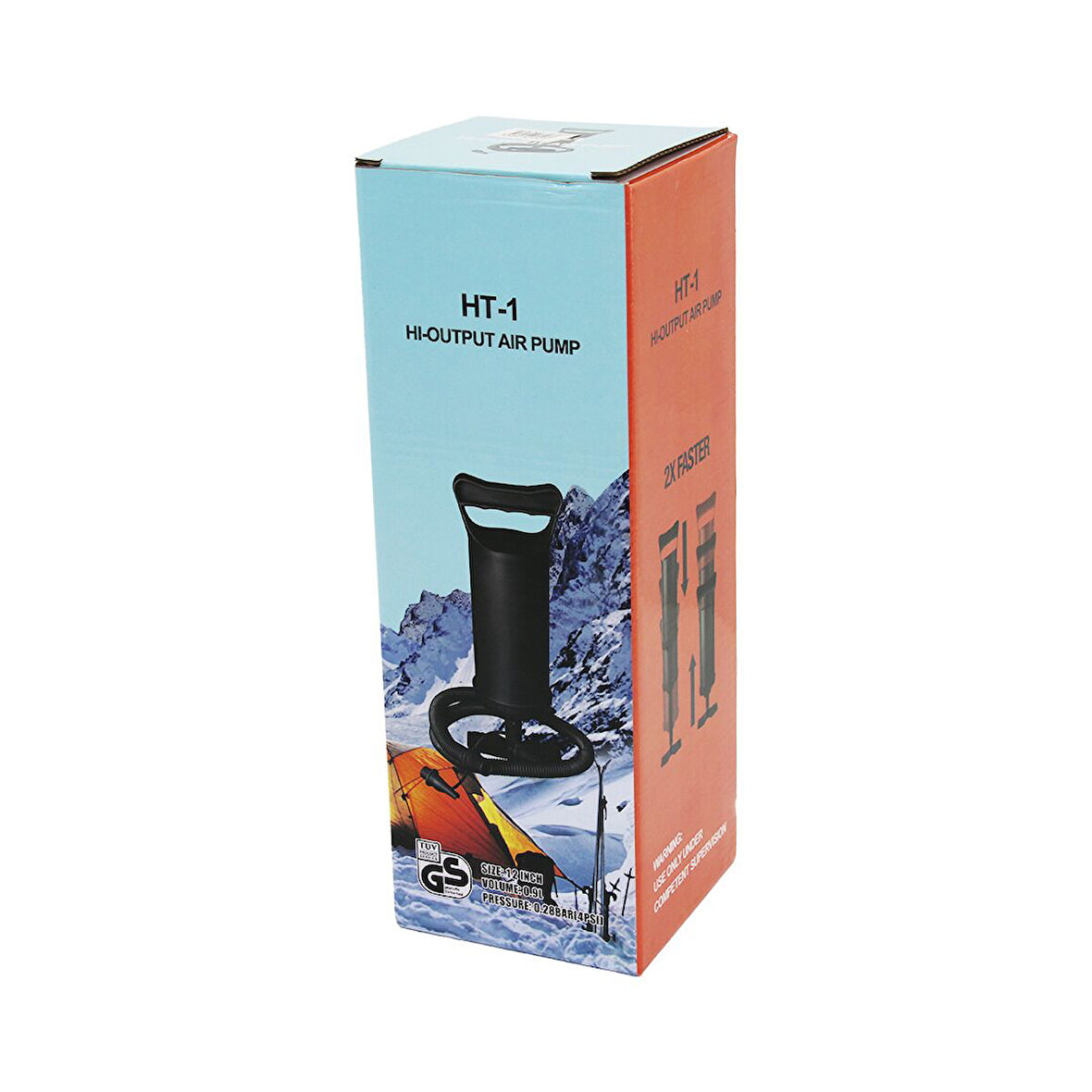12 İNÇ 0.9L PLASTİK EL - AYAK POMPASI 3 UÇLU 2-FONKSİYON=YUKARI-ÇEK - AŞAĞI BAS=HAVA HORTUM=110 CM (4490)