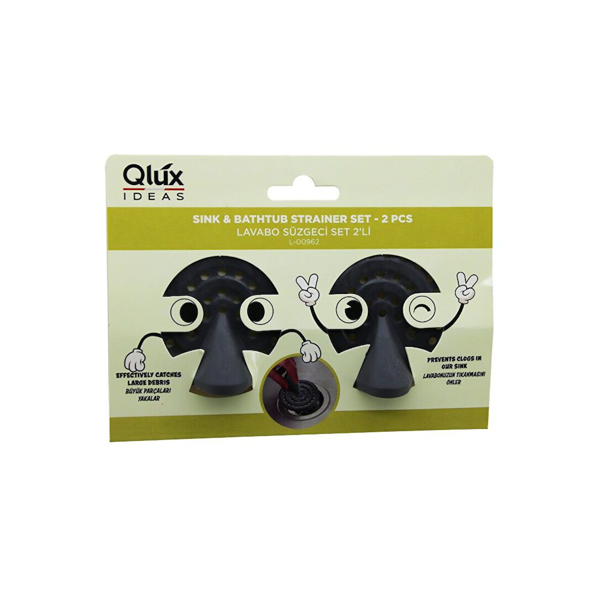 QLUX L-00962 2PCS LAVABO SÜZGEÇ SET (4490)