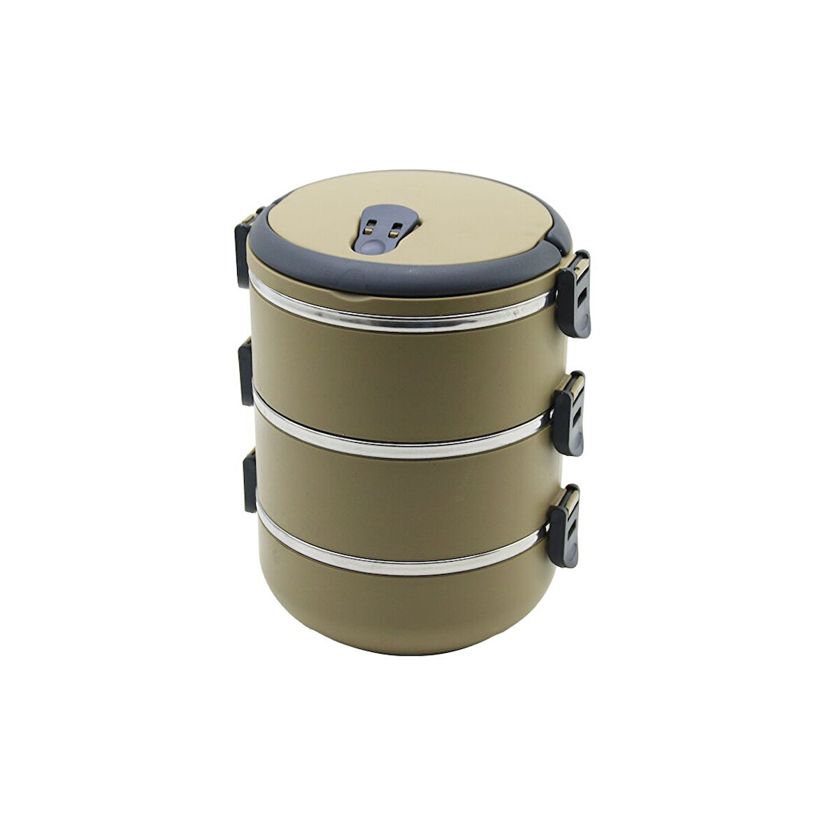 KAHVERENGİ 3LÜ SEFER TASI SAKLAMA KABI 1.8LT (4490)