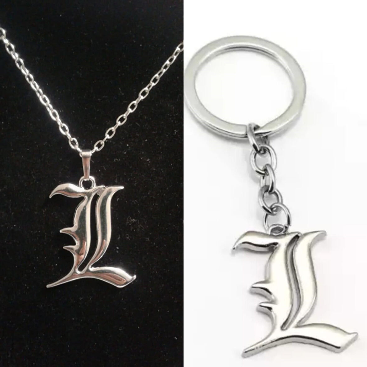 Death Note L  Kolye Ve Anahtarlık Seti Hedıyelık Şık Süs Aksesuar