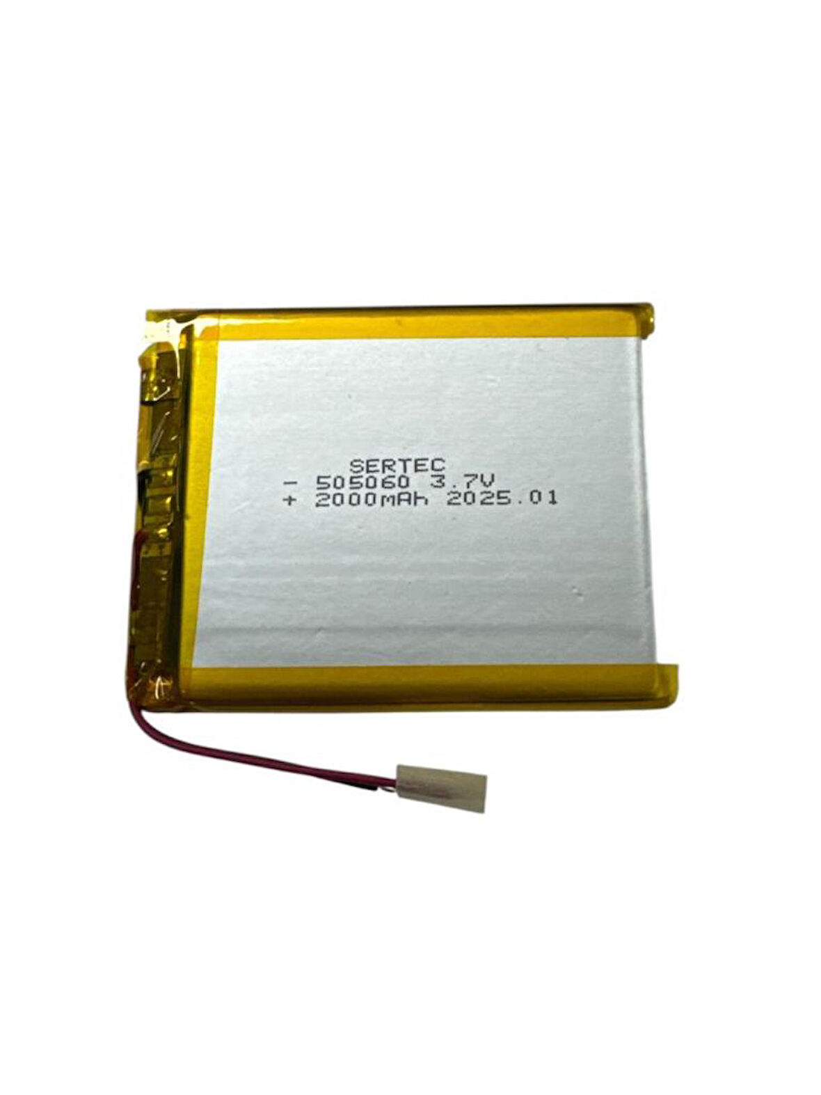 505060 3.7V 2000 mAh Li-Polymer Pil Devreli/1.5A (491491)
