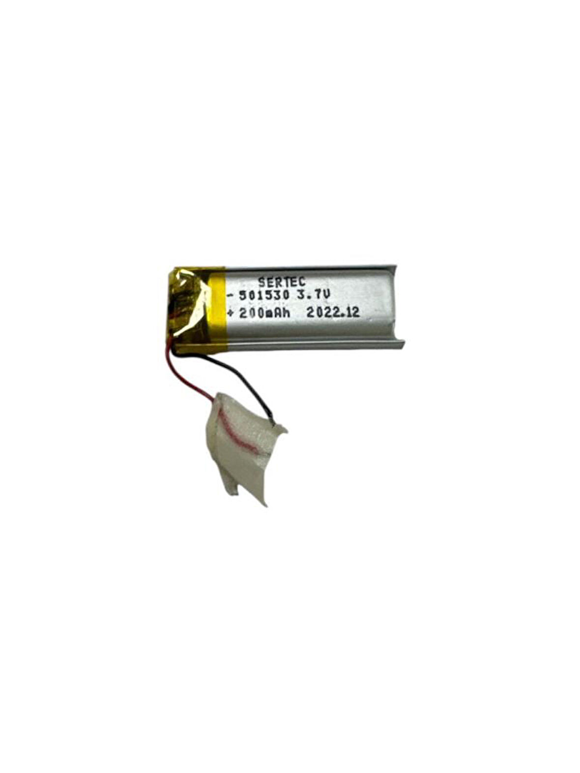 501530 3.7V 200mAh Li-Polymer Pil Devreli/1.5A (491491)