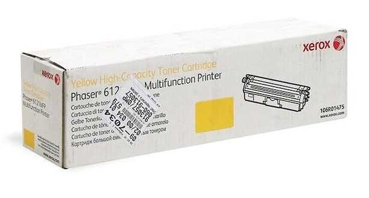 Xerox 6121 (106R01475) Sarı Orjinal Toner 