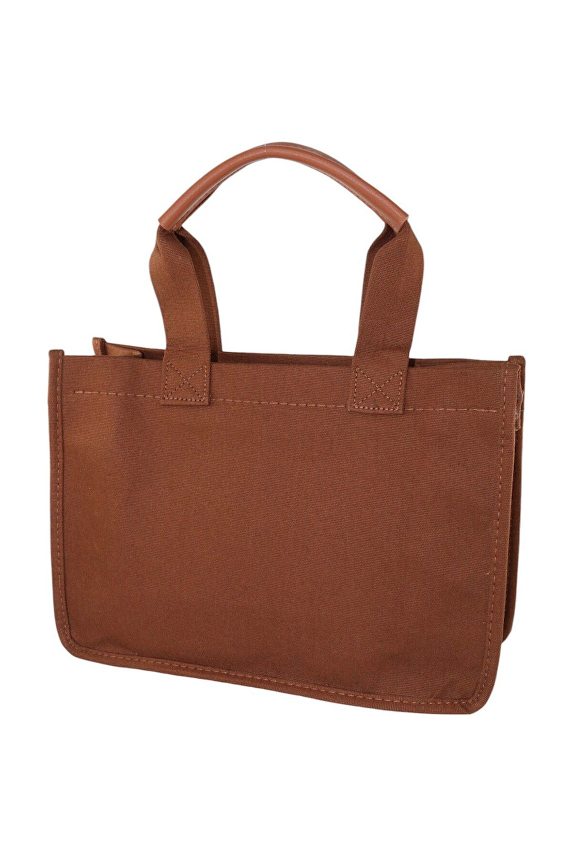 Kanvas El Ve Omuz Çantası. Kahverengi El Çantası. Kadın El Çantası. Kahverengi Omuz Çantası. Çanta