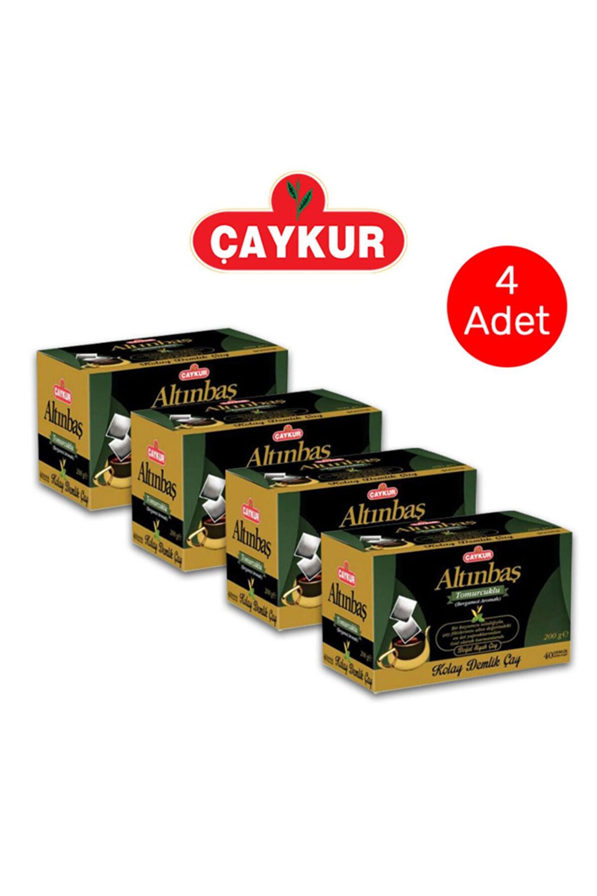 Altınbaş Tomurcuklu Siyah Demlik Poşet Çay 40'lı - 4 Paket