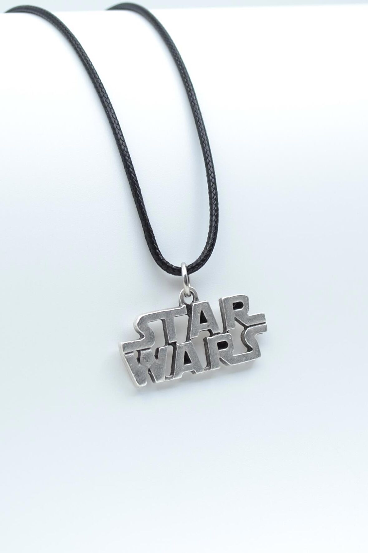 Star Wars Kolye Deri İp Kolye Gümüş Kaplama Erkek Kadın Kolye