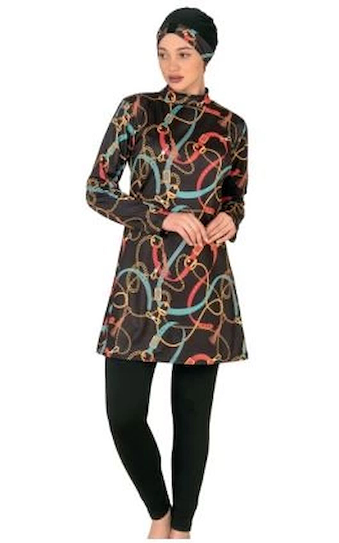 Fantasy 3412  Kadın Desenli Tesettür Mayo