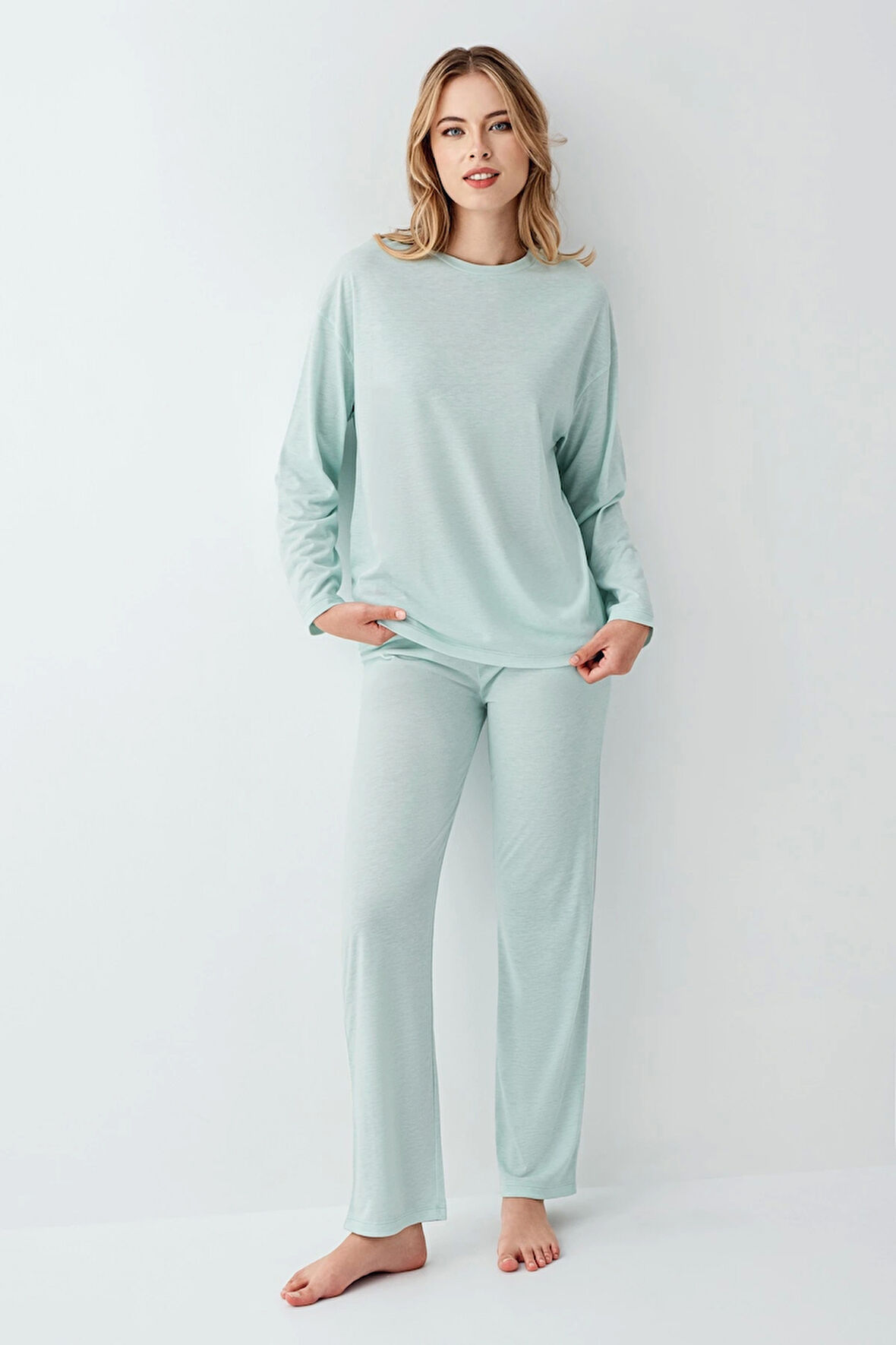 Arnetta 3407-S Kadın Uzun Kol Pijama Takım