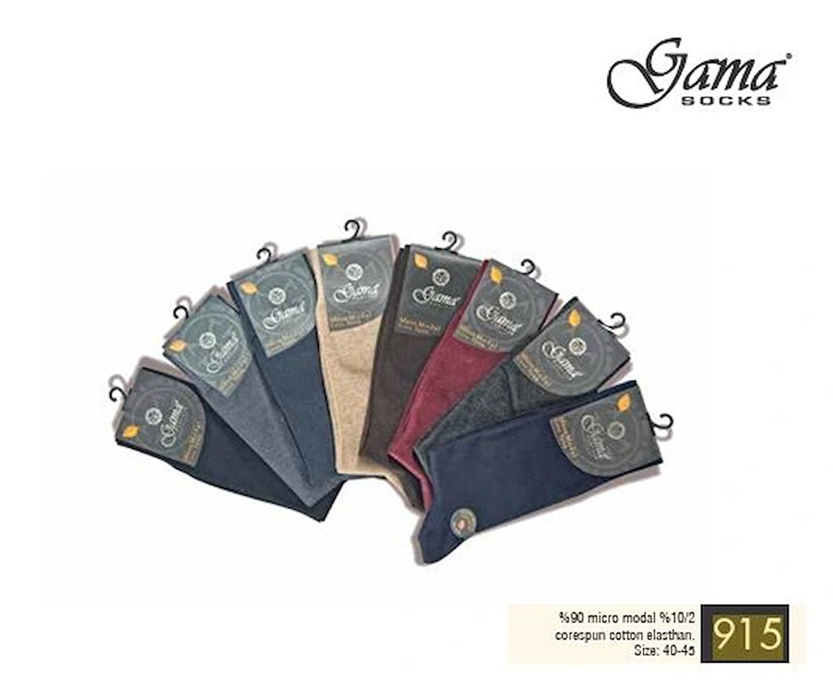 915 Erkek Mikro Modal Core Spun Pamuk Çorap