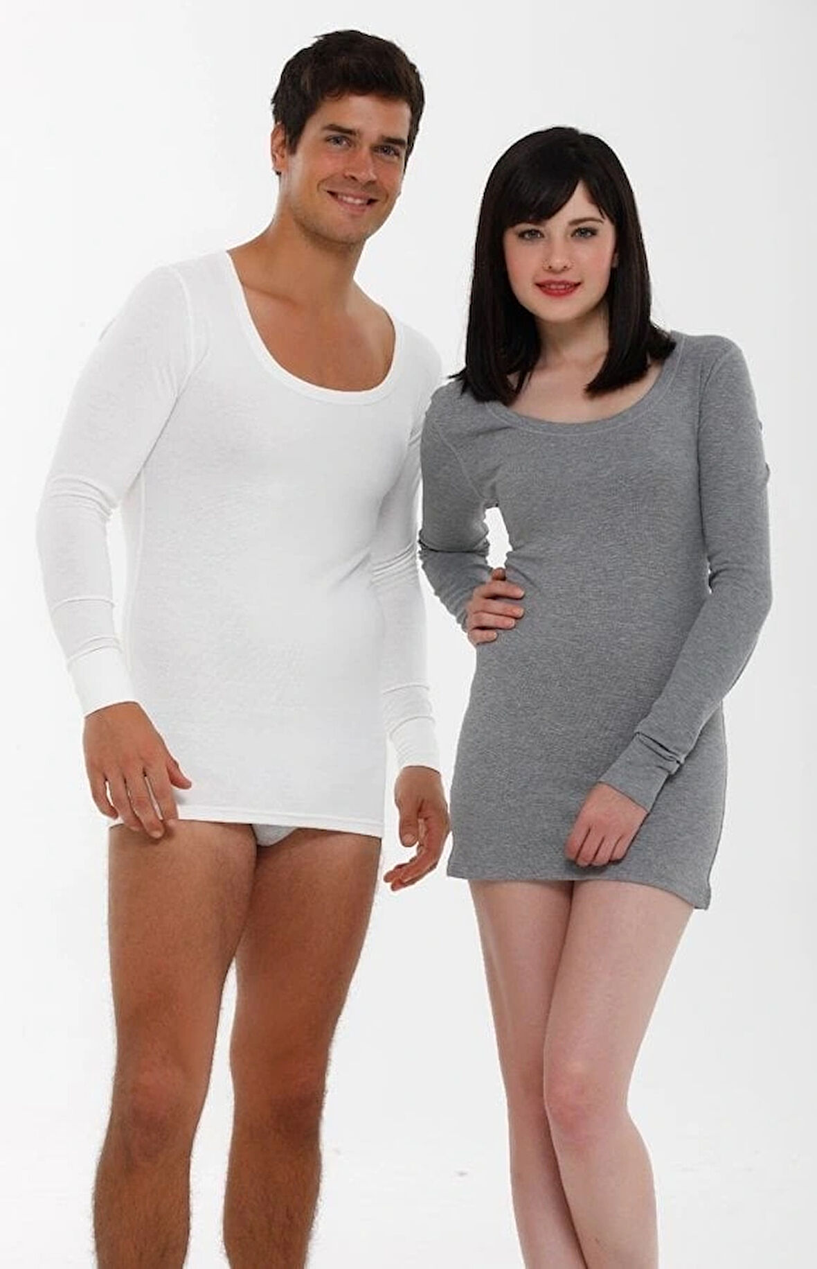 Aqua CM2512 Termal Açık Yaka Uzun Kol Fanila