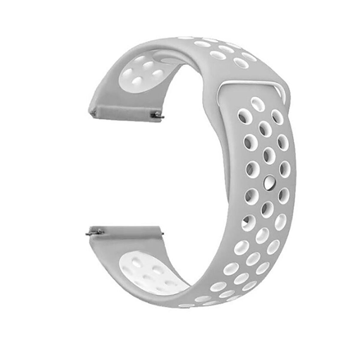 Gpack Vivo Watch 46mm Kordon Delikli Çift Renk Silikon