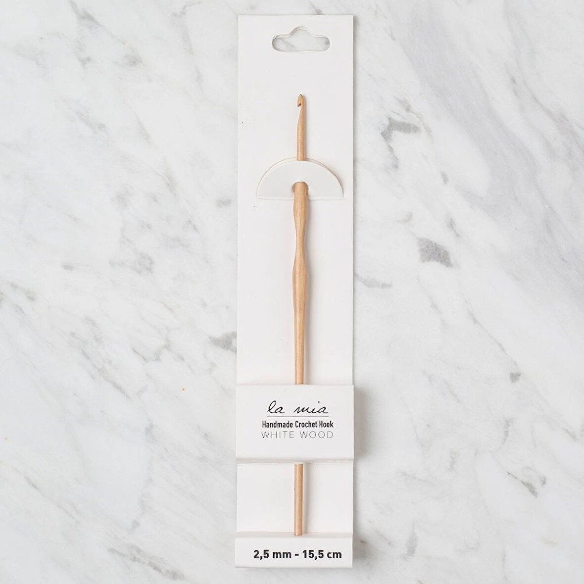 La Mia Whitewood 2.5 mm 15.5 cm Ahşap Yün Tığ