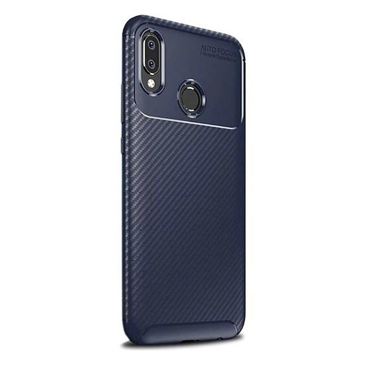 Smcase Huawei P30 Lite Negro Karbon ve Silikonlu Kılıf  Nano Ekran Koruyucu