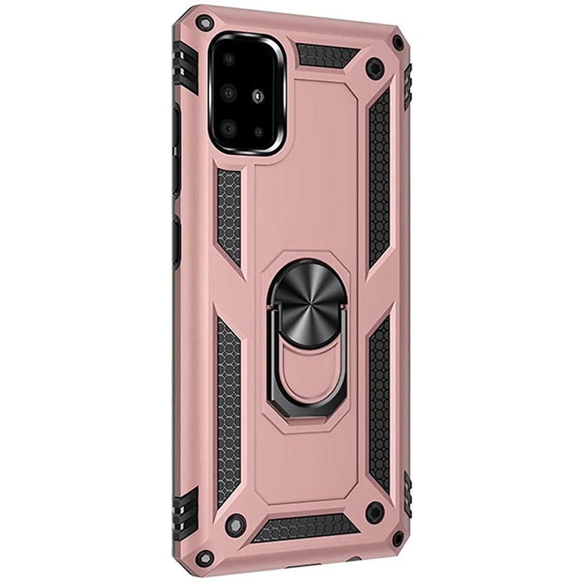 Gpack Samsung Galaxy M51 Kılıf Tank Koruma Vega Standlı Yüzüklü Mıknatıslı