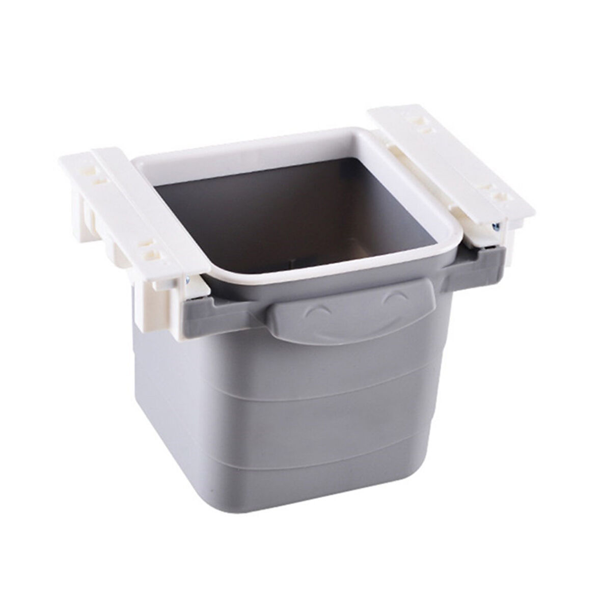 Mini Masa Çöp Kovası Plastik Tezgah Altı Geri Çekilebilir Yapışkanlı Görünmez Bölme Pratik (5224)