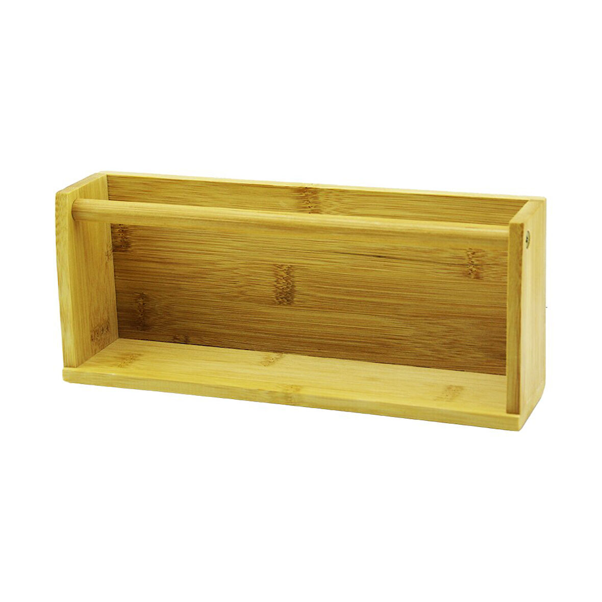 AHŞAP BAMBU  DUVAR RAFI   MIKNATISLI MONTAJ   10.2 X 25CM - Y: 5--6CM (5224)