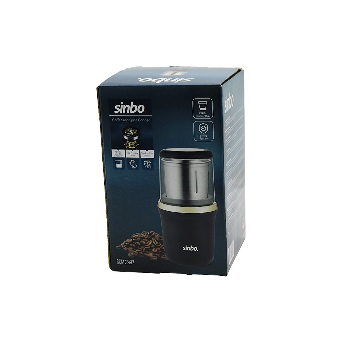 KAHVE - BAHARAT ÖĞÜTÜCÜ ÇELİK BIÇAK - ÖĞÜTME HAZNESİ=100GR 200W BAS ÇALIŞTIR KAPAK=MİKA KRİSTAL PLS SCM-2997 (5224)