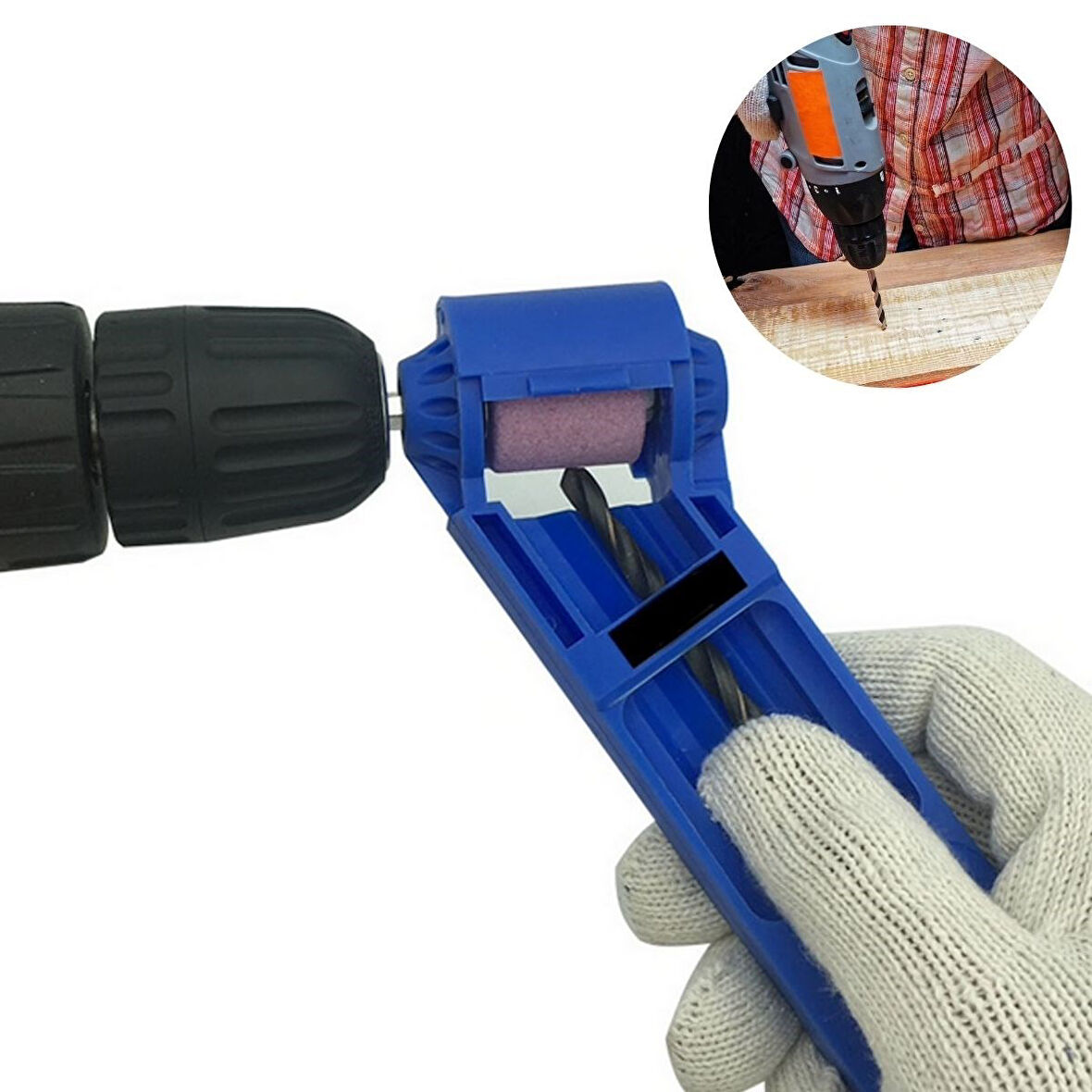 Taşınabilir Kullanımı Kolay Hafif Matkap Ucu Bileyici Matkap Ucu Bileme Keskinleştirme Aparatı (5224)