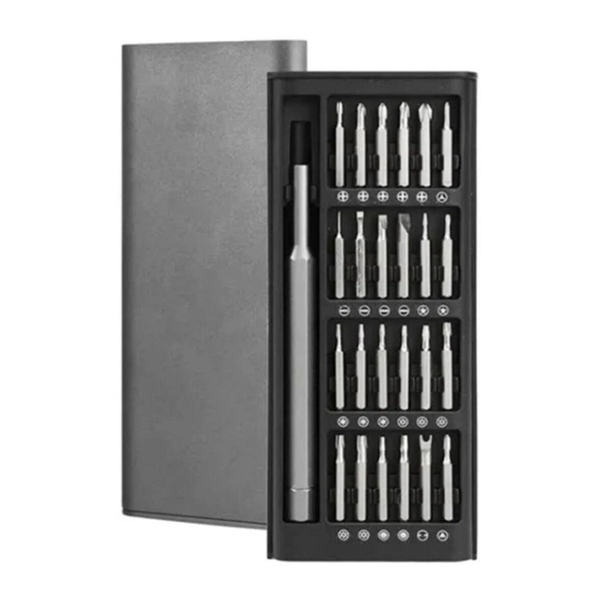 25 Parça 24 farklı uçlu Mıknatıslı 25 in 1  Tornavida Seti (5224)
