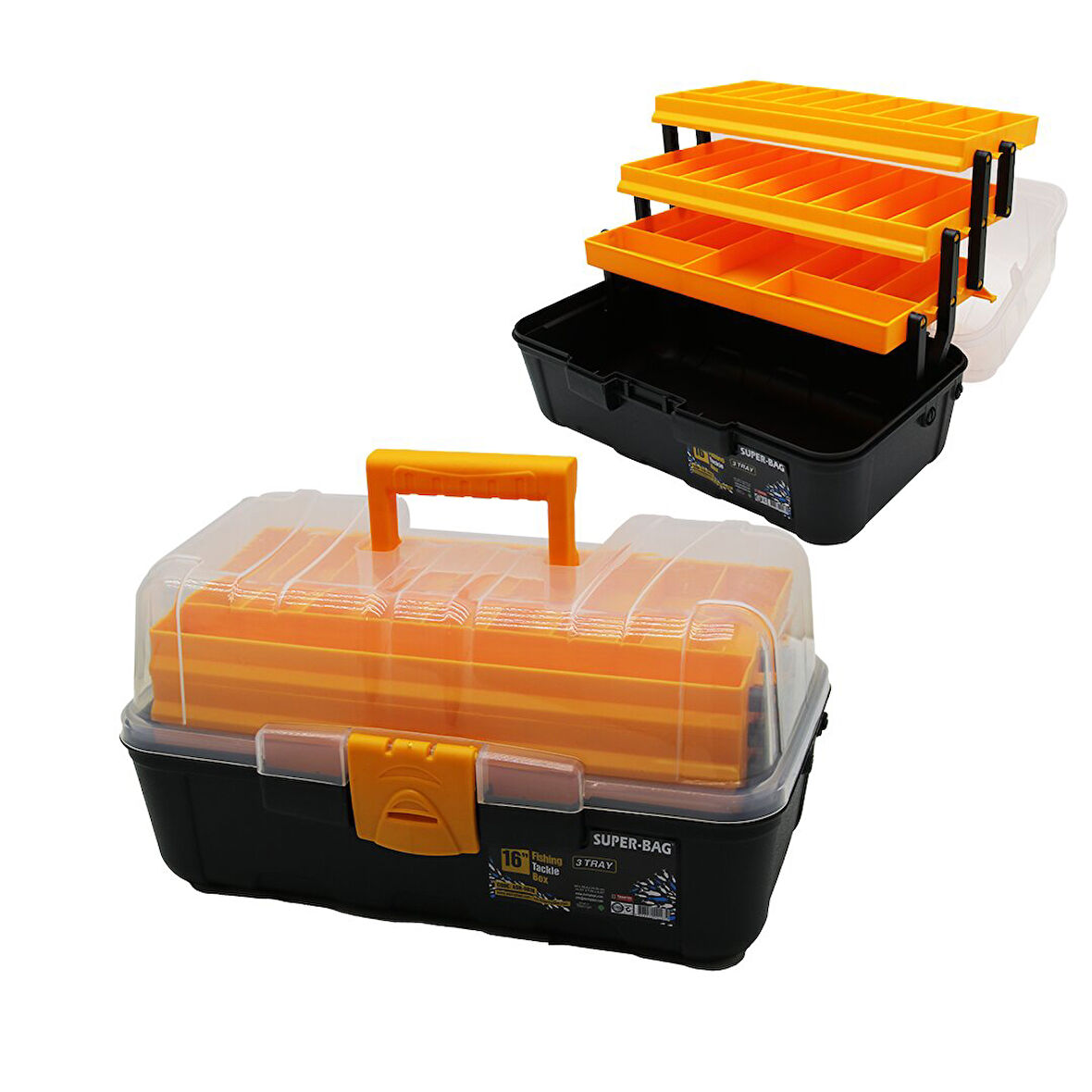 16LIK - 3 RAFLI BALIKÇI TAKIM ÇANTASI (5224)