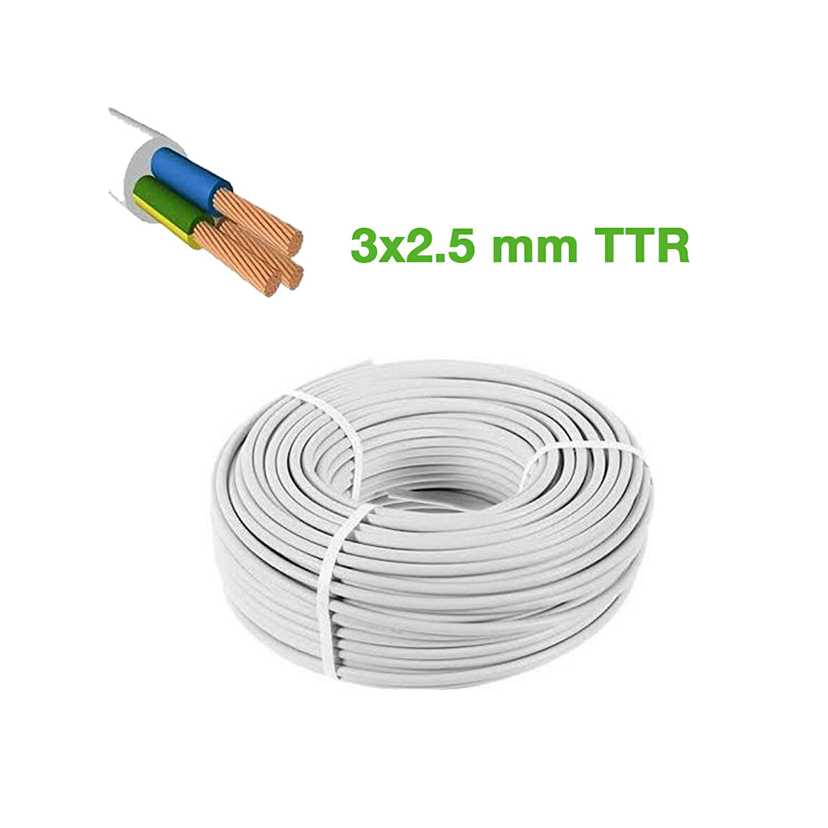 TTR 3x2.5mm KABLO 100MT  CCA KABLO (5224)