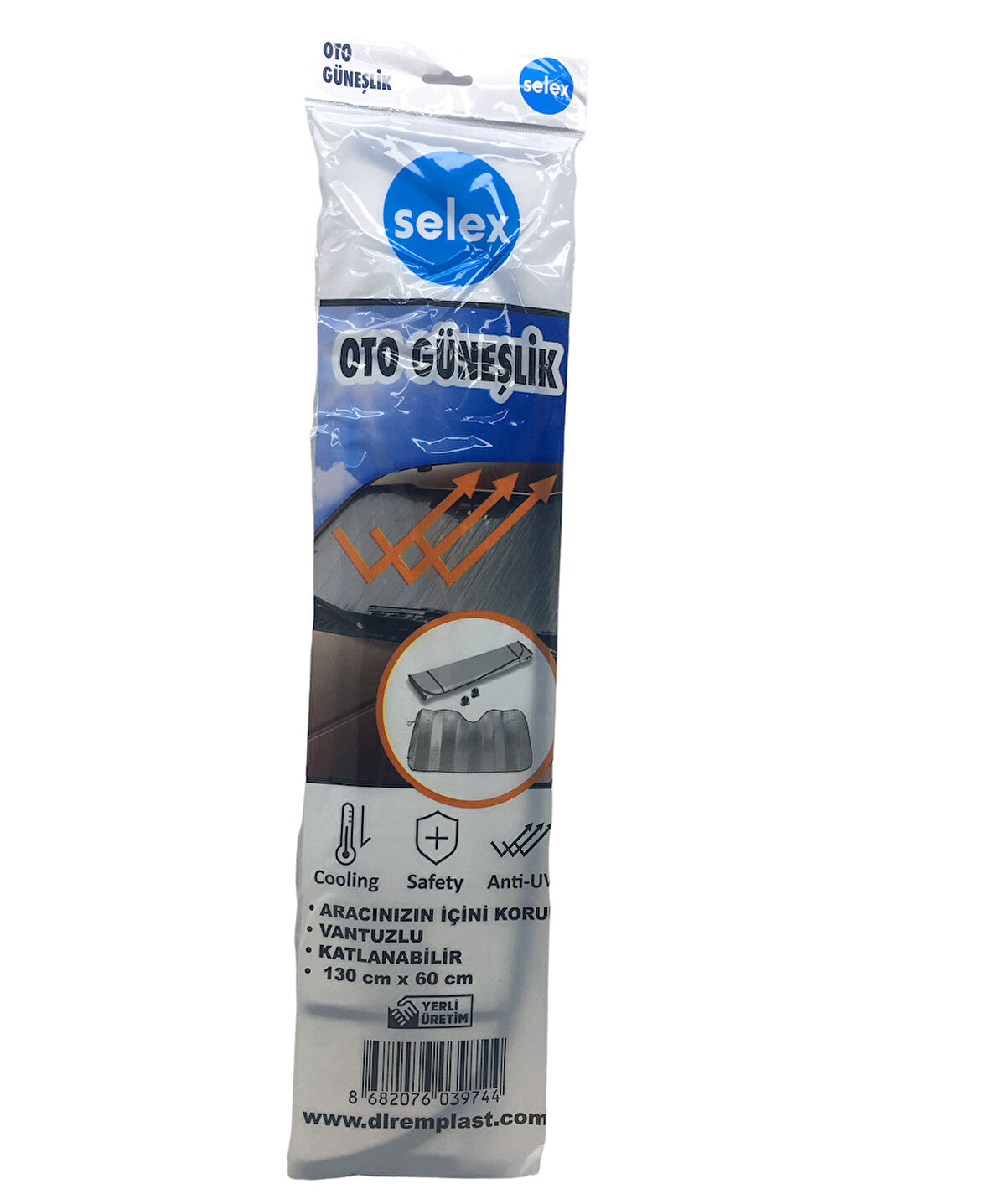 EKO OTO ARAÇ GÜNEŞLİK VANTUZLU 130X60CM (5224)