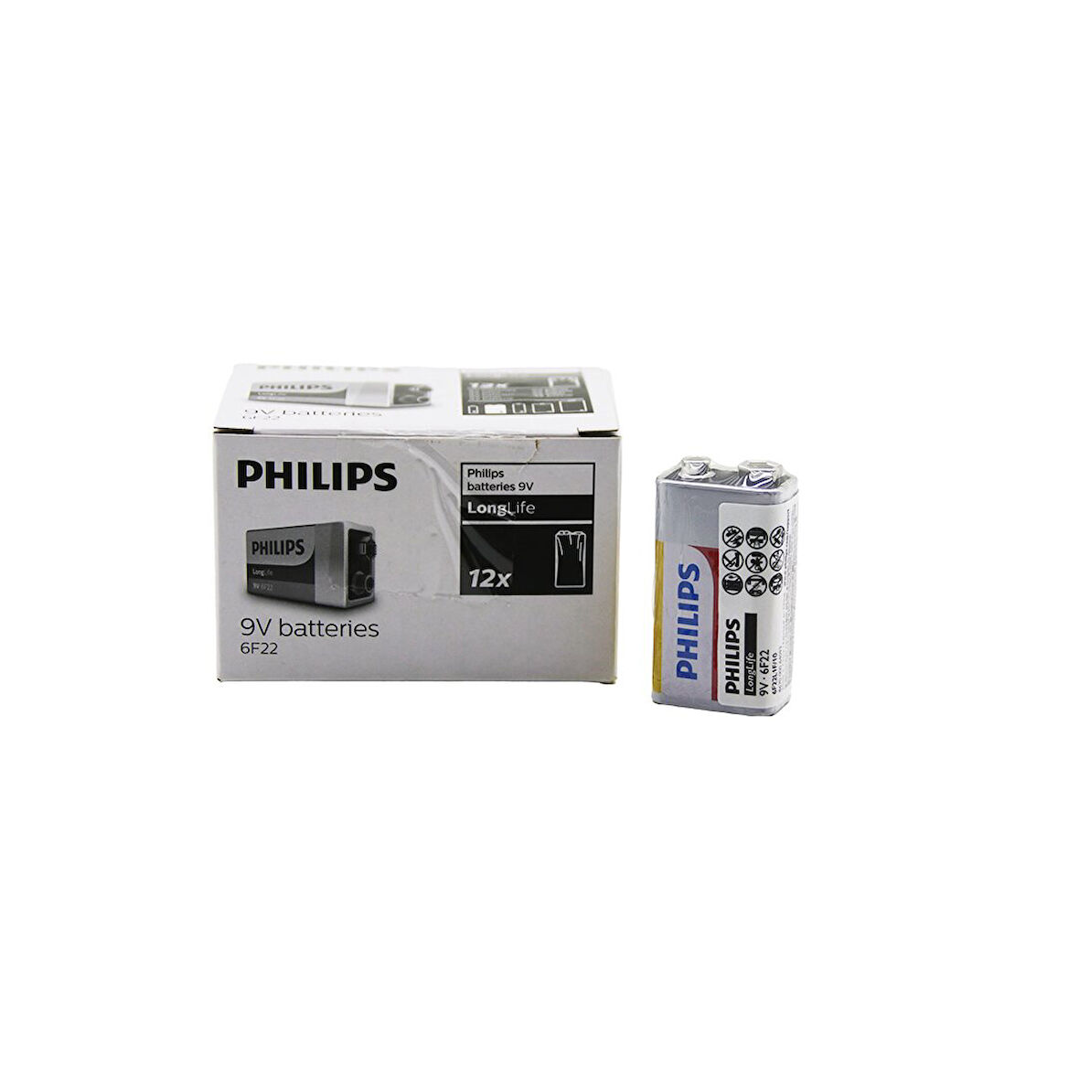 PHILIPS  9V  PİL  12PCS (5224)