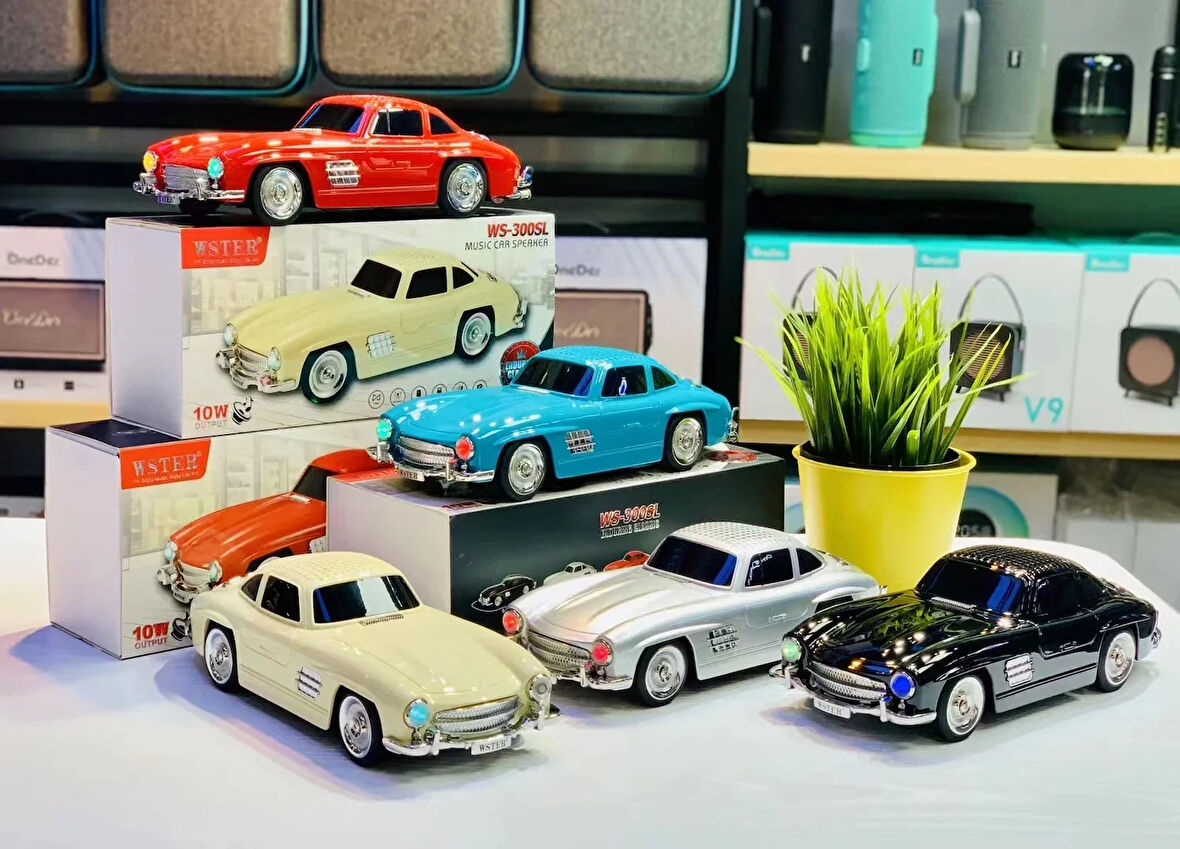 WS-300SL Klasik Benz Model 10W Bluetooth Hoparlör Fm Radyo USB (5224)